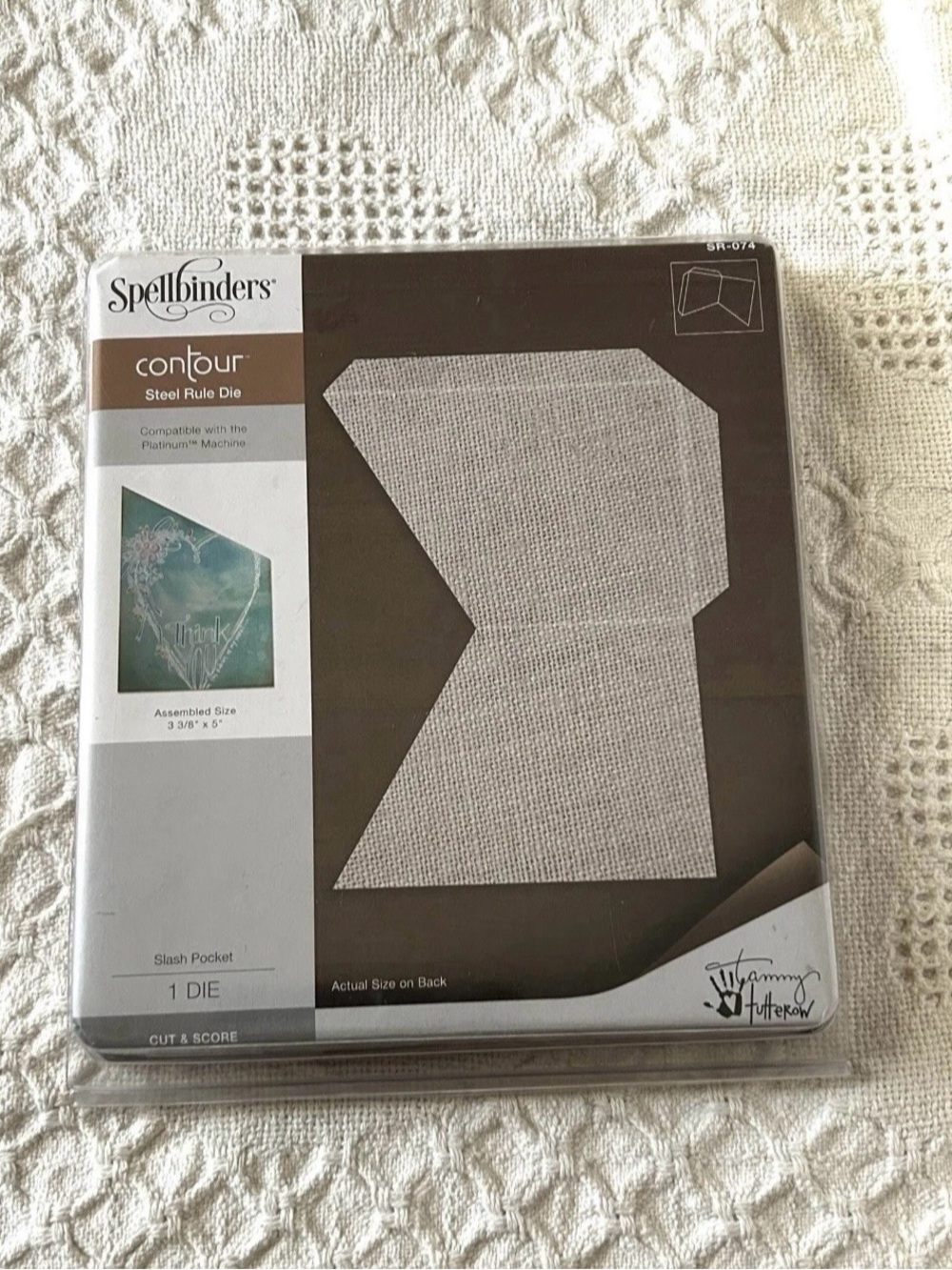 Spellbinders Contour Steel Rule Die Slash Pocket